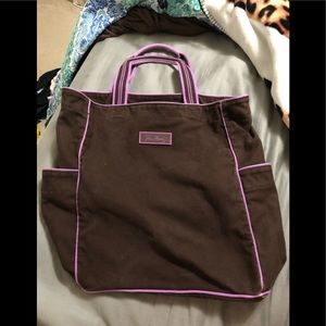 🍍Vera Bradley brown and pink tote🍍